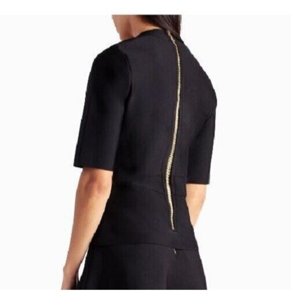 Nicole Miller Sweetheart Top Black Lucy Knit Retail $109 NWT Size XL - Picture 4 of 11